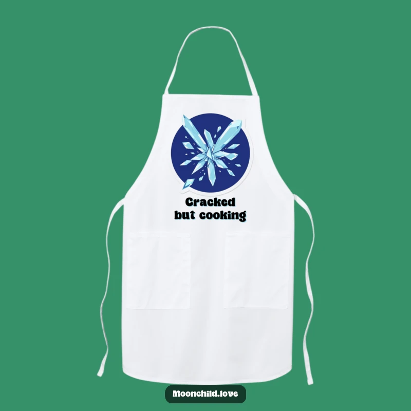 Geometric Shards Funny Apron: Cook with Artistic Flair & Humor