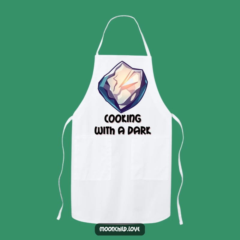Funny Obsidian Shard Apron: Cook with Intrigue in this Funny Kitchen Wear