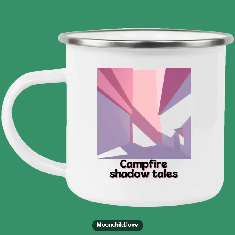 Abstract Shadows Camping Mug - Durable Architectural Drinkware Gift