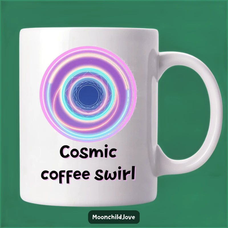 Cosmic Vortex Funny Mug: Abstract & Humorous Gift