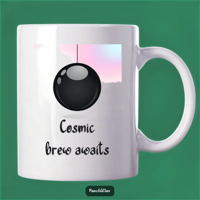 Funny Cosmic Orb Mug: A Minimalist and Funny Gift for Space Lovers