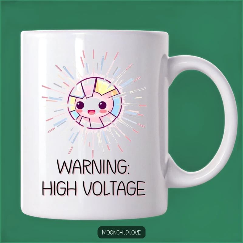 Funny Energy Burst Mug: Electrifyingly Funny Gift for Your Favorite Spark Plug