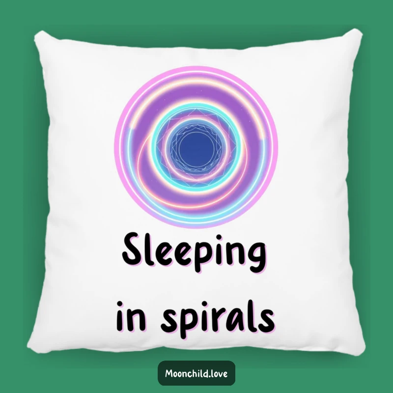 Cosmic Vortex Funny Pillow: Abstract Comfort & Galactic Charm