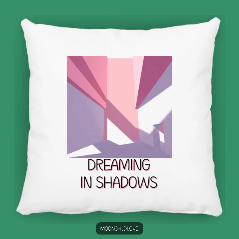 Geometric Shadows Pillow - Cozy Abstract Architectural Comfort Gift