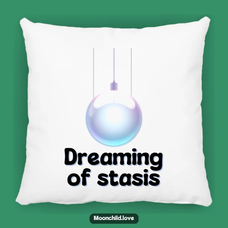 Metallic Orb Funny Pillow: Futuristic Comfort & Whimsical Touch