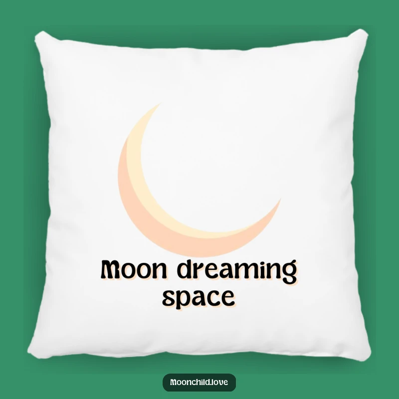 Funny Geometric Moon Silhouette Pillow: Bold Shadows, Cozy Humorous Decor