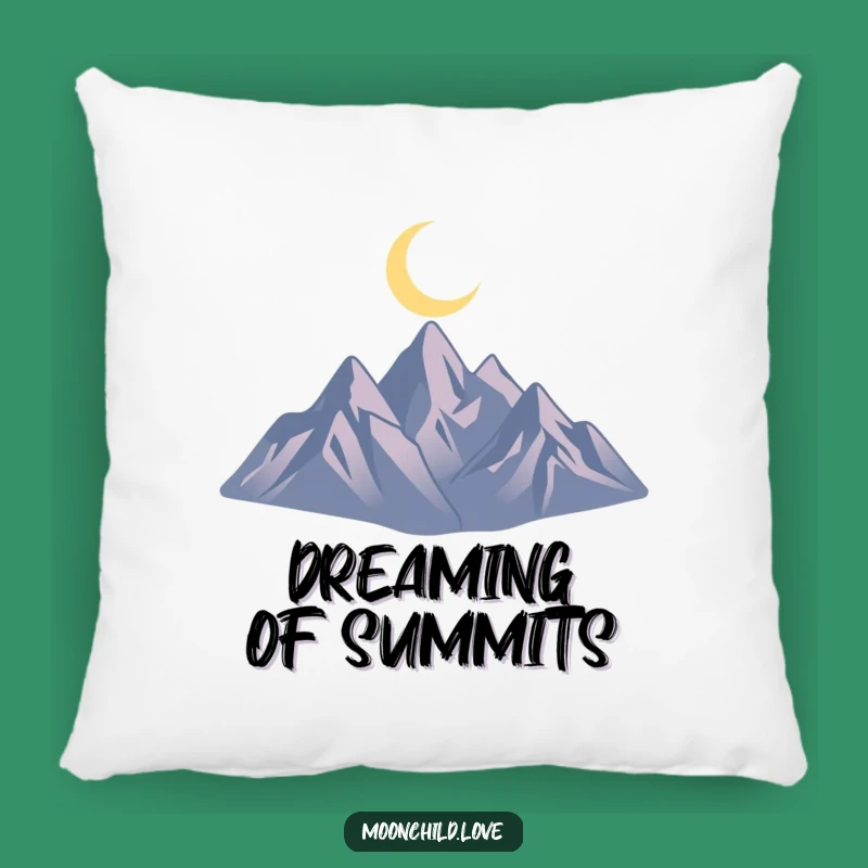 Funny Mountain Moon Pillow: Cozy Minimalist Silhouette Cushion for Relaxing Spaces Gift