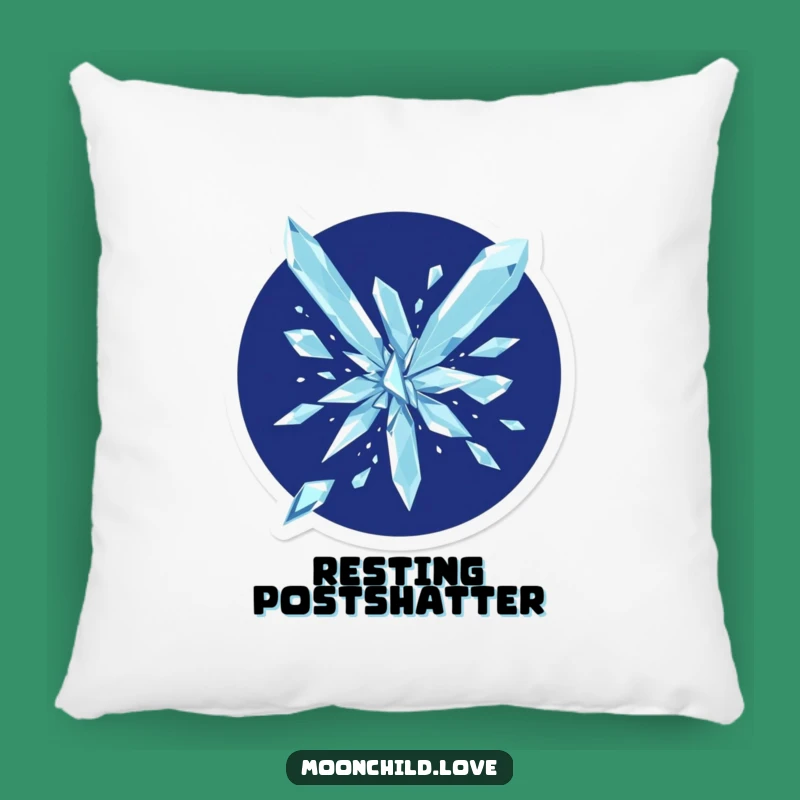 Geometric Shards Funny Pillow: Add Abstract Comfort & Humor