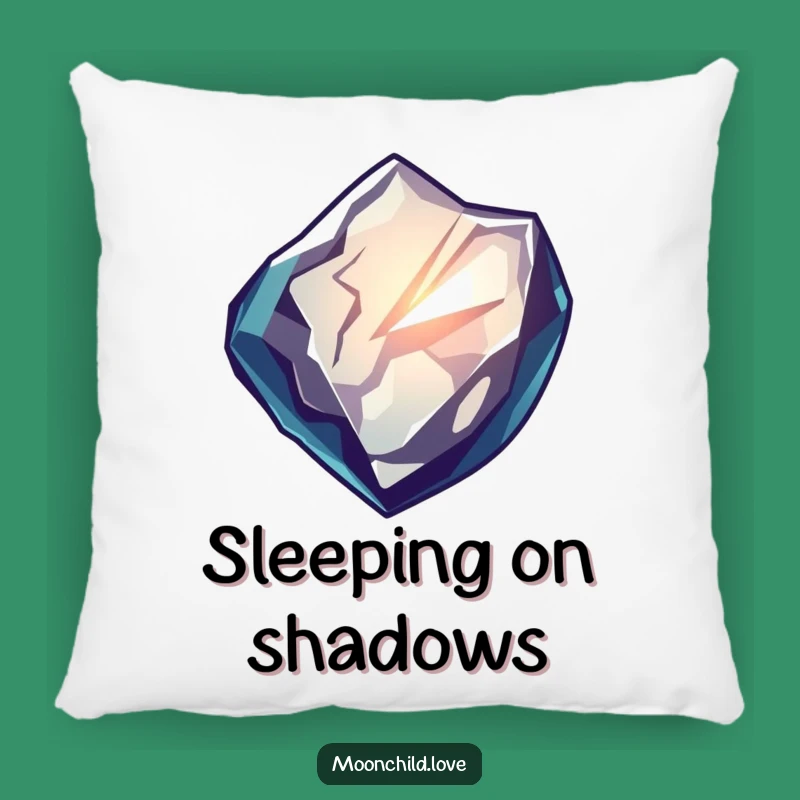 Funny Obsidian Shard Pillow: Cozy Comfort with a Funny, Mysterious Touch