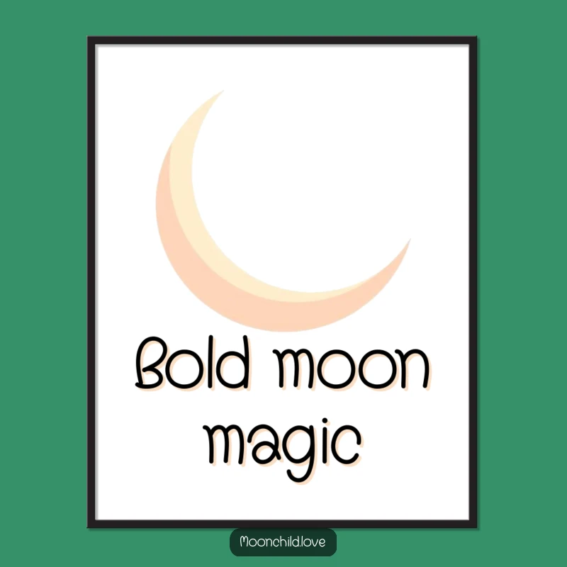 Funny Geometric Moon Silhouette Digital Art: Bold Shadows, Striking Humorous Gift