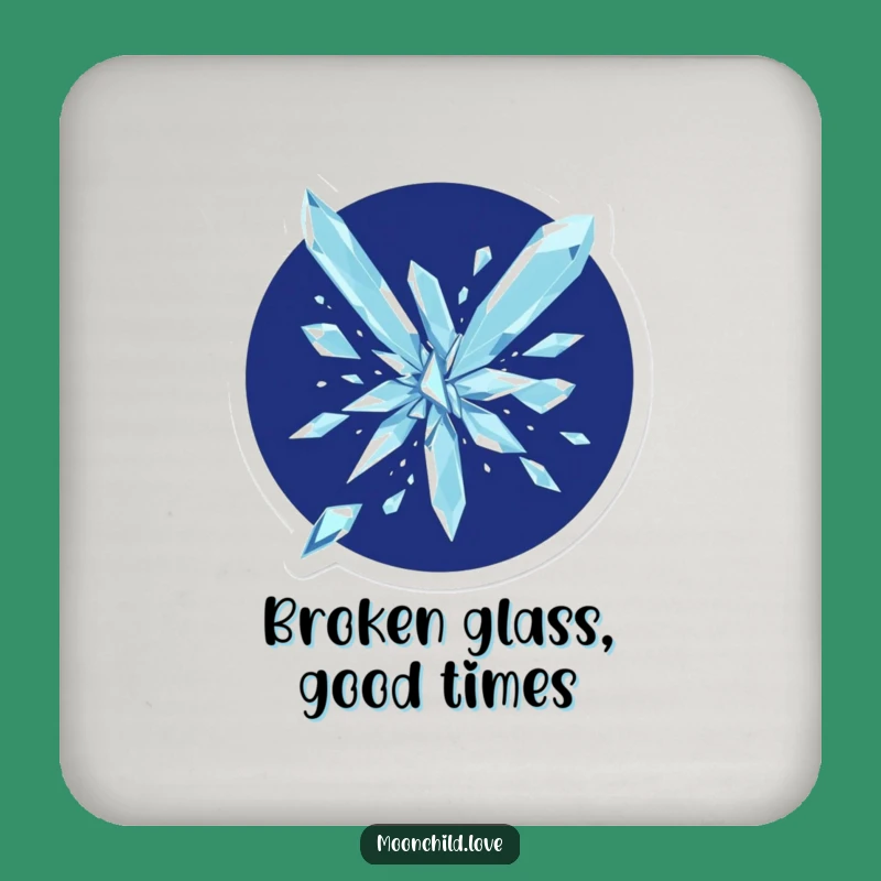 Geometric Shards Funny Coasters: Protect Surfaces with Abstract Cool