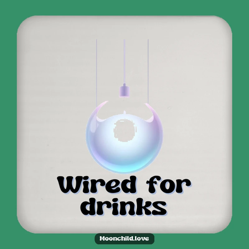 Metallic Orb Funny Coasters: Protect Surfaces with Futuristic Flair