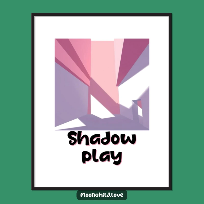 Dramatic Shadows Poster - Striking Abstract Architectural Wall Art Gift