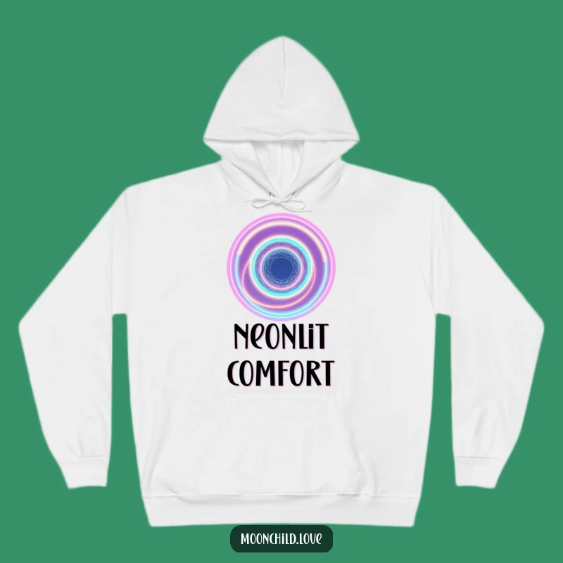 Cozy Cosmic Vortex Funny Hoodie: Abstract Comfort & Cosmic Vibes