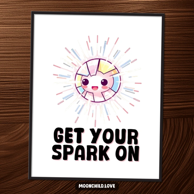 Electric Free Printable Wall Art: Fragmented luminous object radiating energetic, electric lines, modern and dynamic decor.