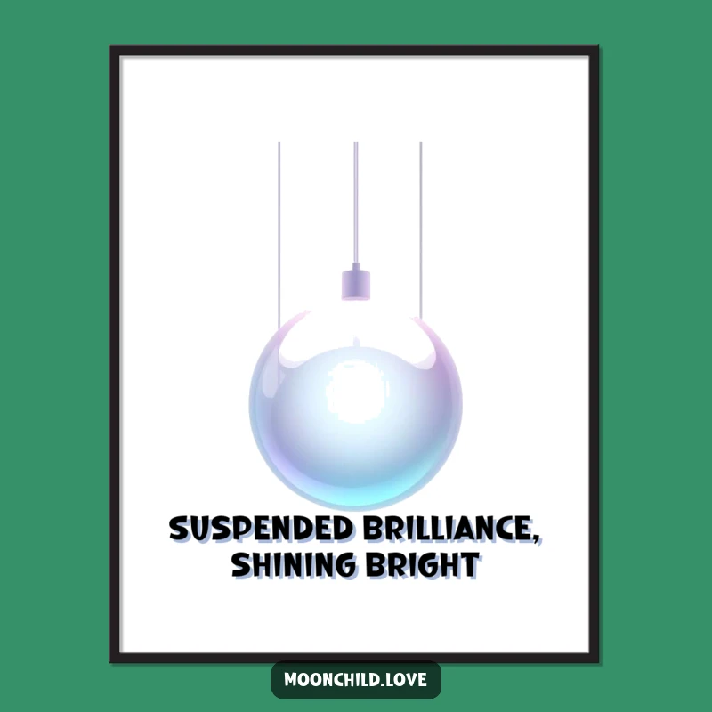 Free Printable Metallic Orb Wall Art - Futuristic Glowing Wire Downloadable