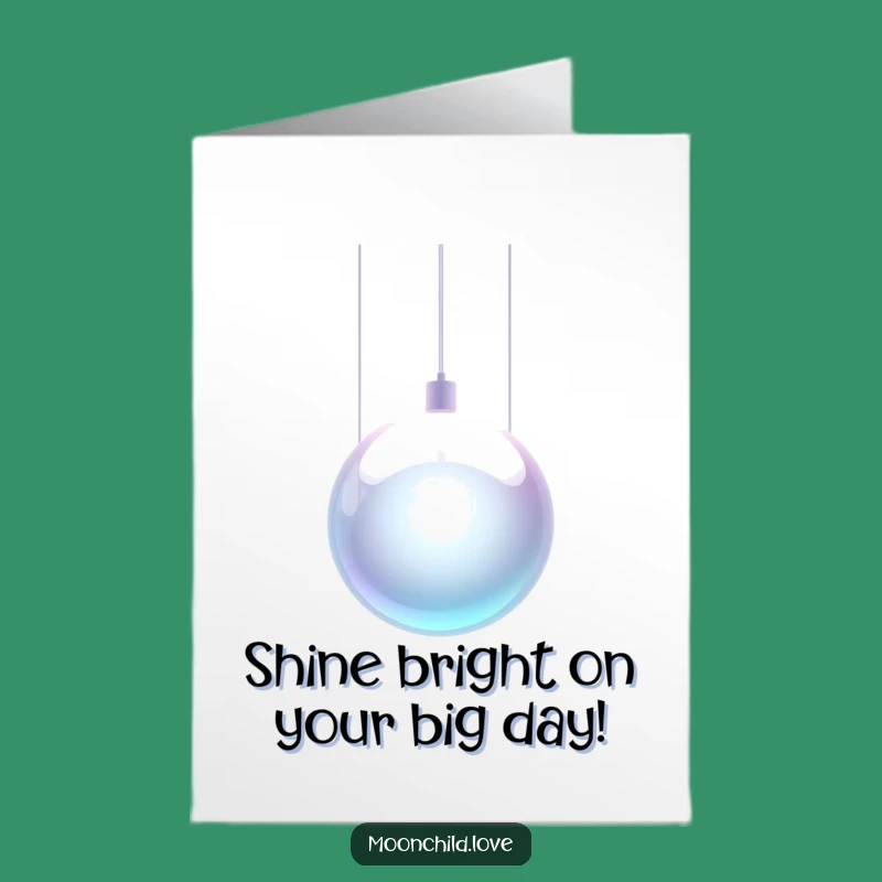 Free Printable Metallic Orb Birthday Card - Sci-Fi Downloadable Gift