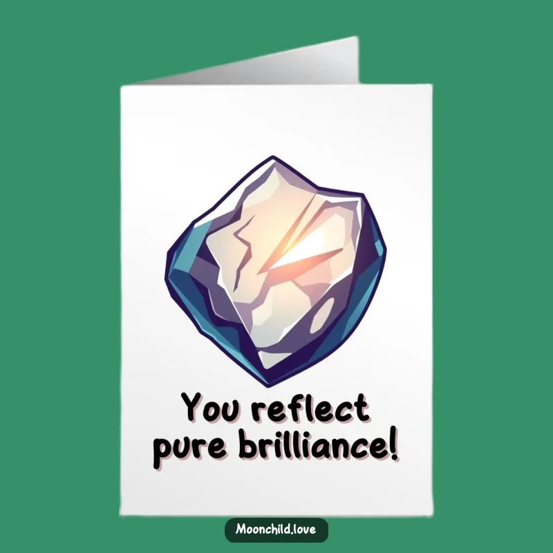 Free Printable Congrats Card: Obsidian Shard, Inner Glow, Intense Downloadable Gift