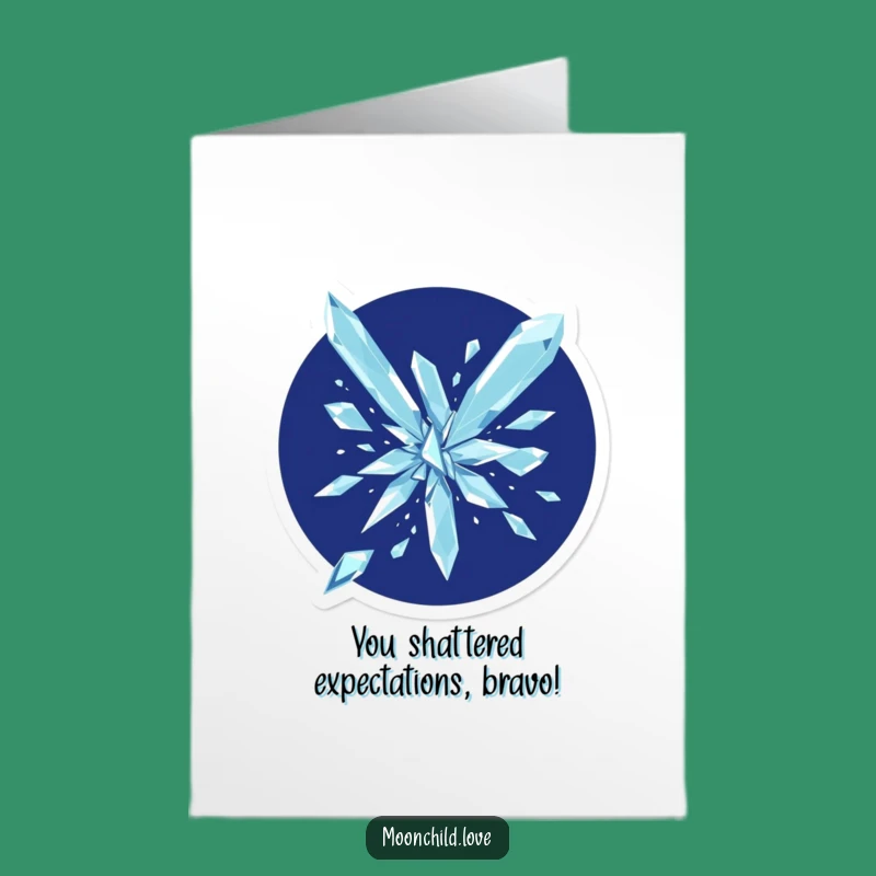 Free Printable Geometric Shards Congratulations Card - Edgy Downloadable