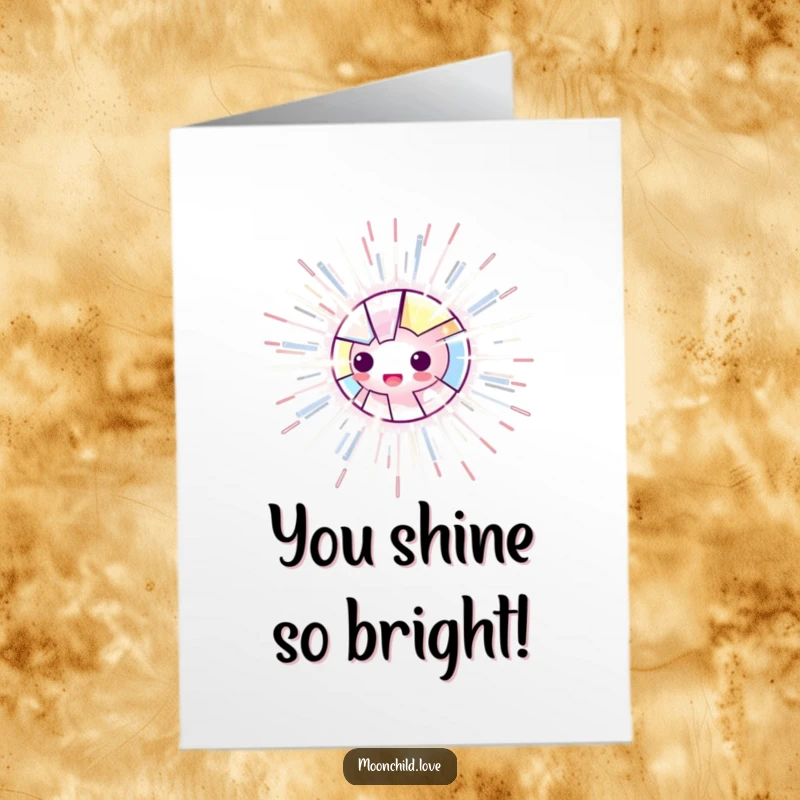 Energetic Free Printable Congratulations Card: Glowing, fragmented object with radiating electric lines, celebrating achievement.
