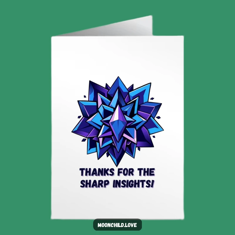 Free Printable Thank You Card: Angular Design, Deep Hues, Appreciative Downloadable Gift