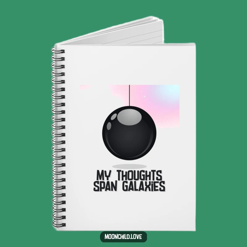 Funny Cosmic Orb Notebook: Jot Down Thoughts in this Funny, Minimalist Journal