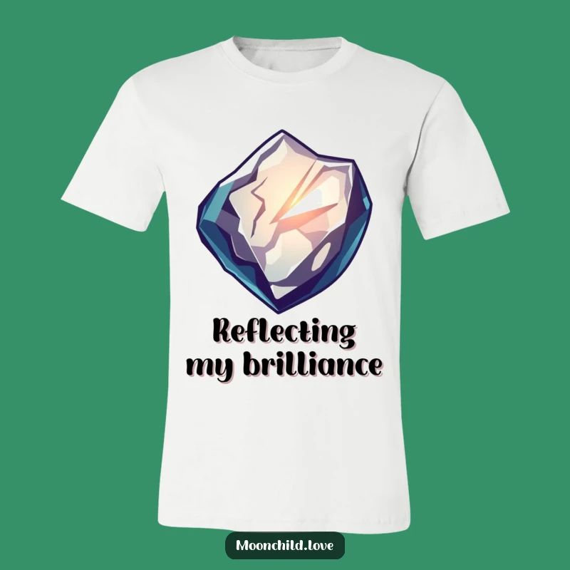 Funny Obsidian Reflection T-Shirt: Wear Your Darkly Funny Style