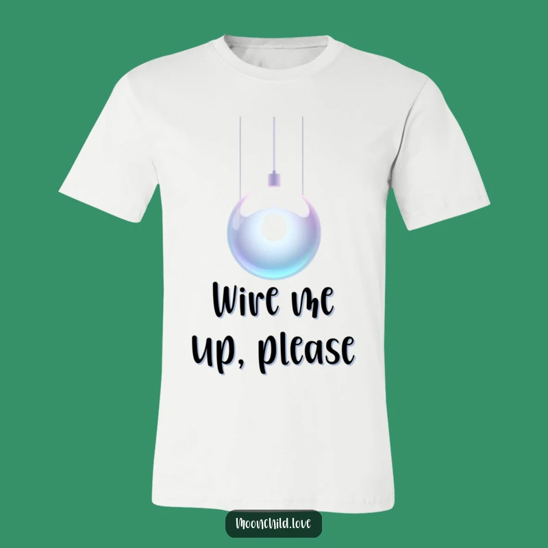 Sleek Metallic Orb Funny T-Shirt: Futuristic Style & Humor