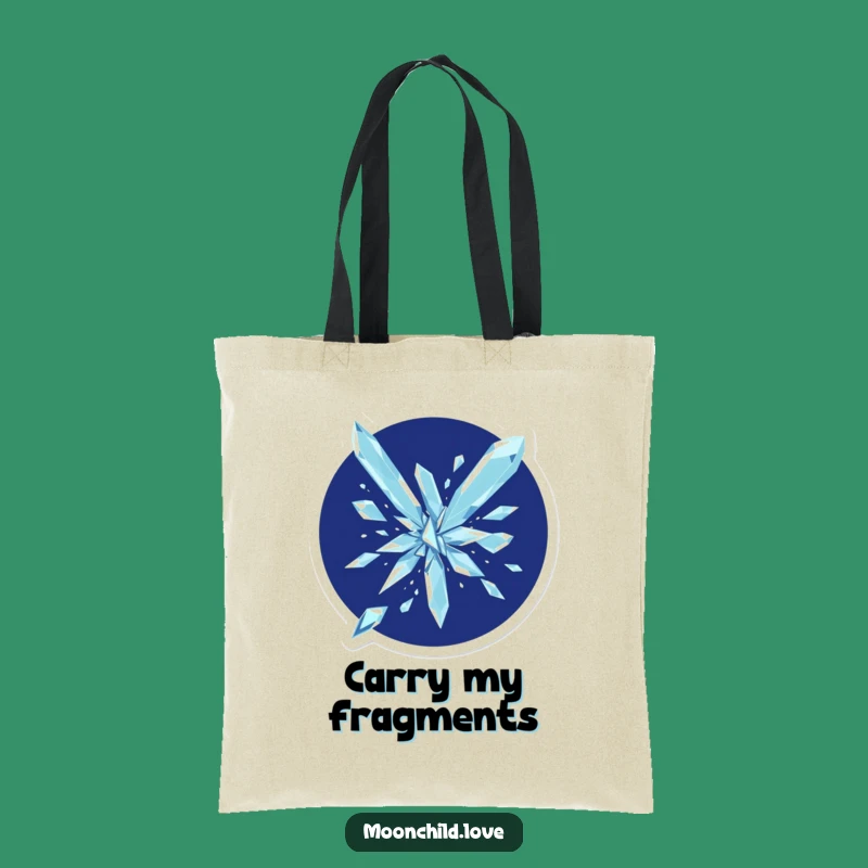 Geometric Shards Funny Tote Bag: Carry Art & Humor Anywhere
