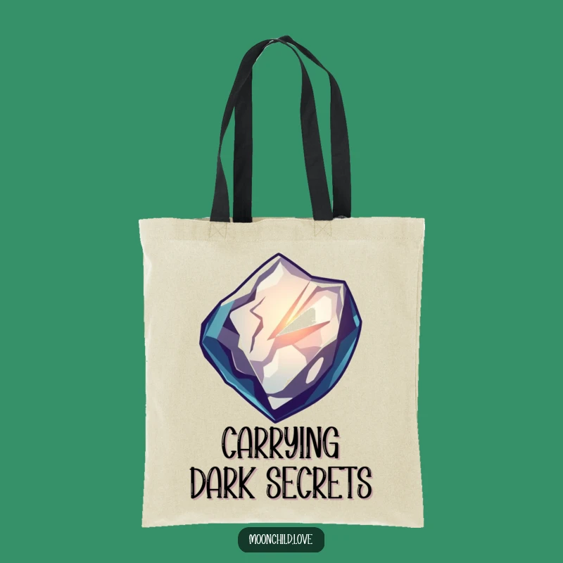 Funny Obsidian Shard Tote Bag: Carry Your Mystery with this Funny Accessory
