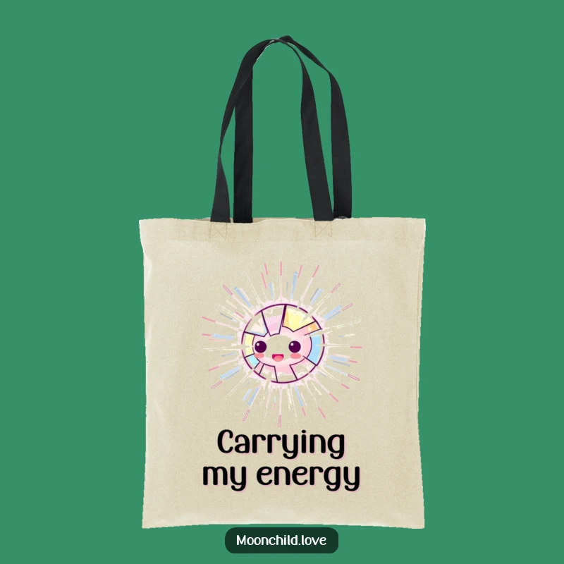 Funny Energy Burst Tote Bag: Carry Your Power with this Funny Accessory